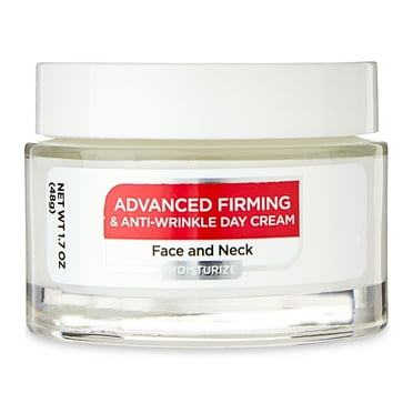 Equate Advanced Firming & Anti-Wrinkle Day Cream for Moisturizing the Face and Neck, 1.7 oz