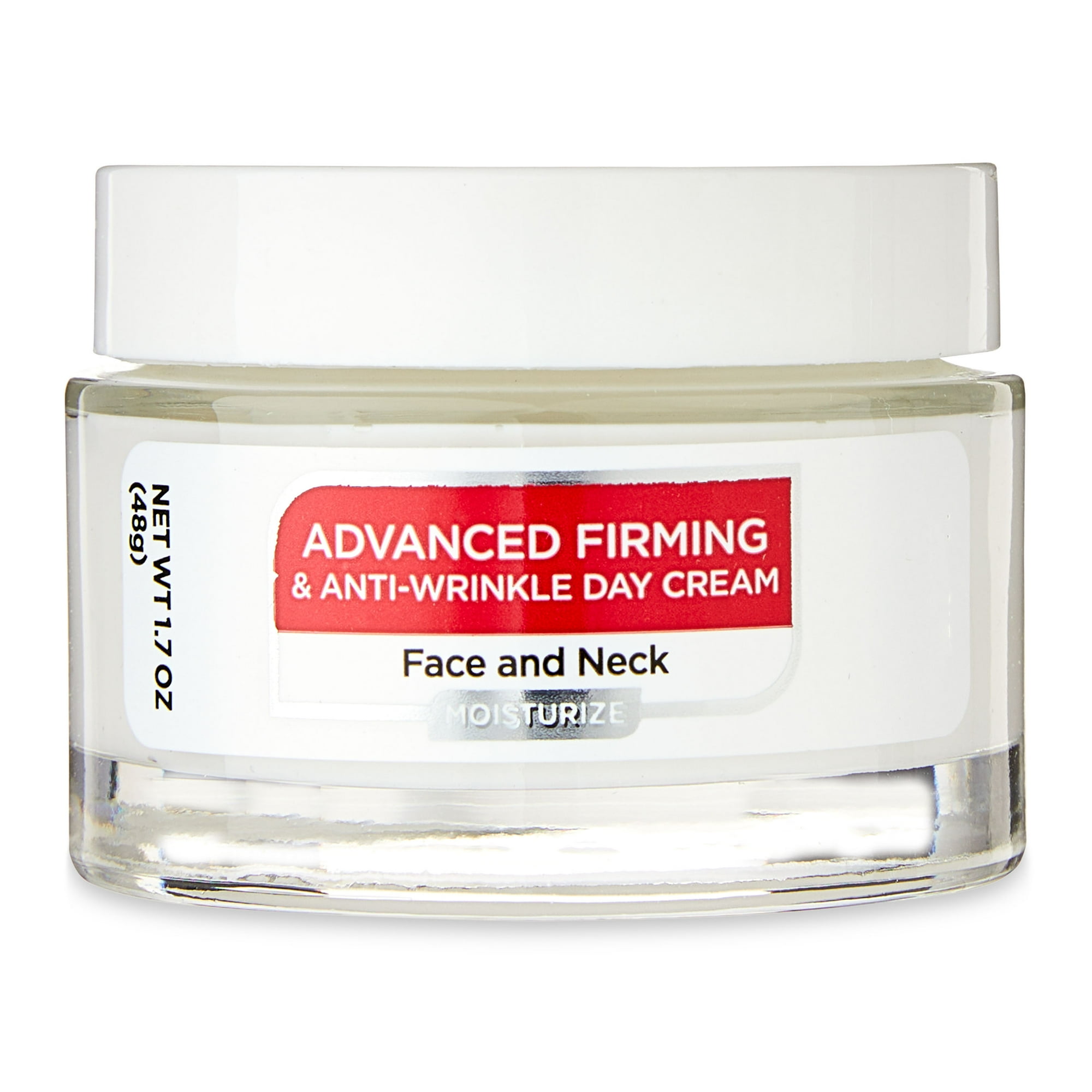 Equate Advanced Firming & Anti-Wrinkle Day Cream for Moisturizing the Face and Neck, 1.7 oz