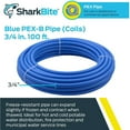 thumbnail image 2 of Shark Bite U870B100 3/4" X 100' Blue PEX Tubing Coil, 2 of 3