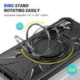 thumbnail image 5 of Allytech Samsung Galaxy S23 Plus Hybrid Durable Protective Case with 360 Degree Rotatable Ring Stand Holder, Fit Magnetic Car Mount Wireless Charging, Hard PC Back Cover Shockproof Case, Black, 5 of 8