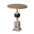 thumbnail image 2 of A&B Home Side Table - Distressed White, Natural - Small, 2 of 3