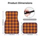 thumbnail image 5 of Fotbe Fall Buffalo Plaid Juego de 4 Tapetes para Auto con Estampado – Alfombrillas de Goma Reforzada, Diseño Antideslizante, Protección para Todo el Año – Vehículos, Autos, Camionetas y SUVs, 5 of 7