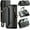 Black, variant on for Samsung Galaxy S24 FE Case, Women Men Multi-Function Wallet Case with Stand RFID Blocking Featuring Magnetic Closure Zipper Includes Shoulder Strap Wrist Strap