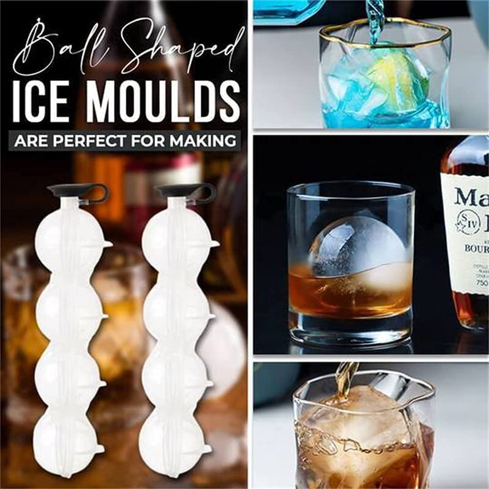 Blue Football Ice Cube Ball Maker Molds by Ice Ice Baby Whiskey,Tea,or Spirits 