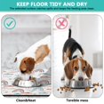 thumbnail image 4 of Boho Retro Floral Pet Feeding Mat-Abstract Art Vintage Absorbent Pet Placemat for Food and Water Bowl, with Waterproof Rubber Backing, Quick Dry Water Dispenser Mat for Dog and Cat (16"x24"), 4 of 6