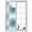 Blue, variant on Window Privacy Film Teal Striped Stained Glass Window Film Decorative Sun Block Window Cover Abstract Vertical Streaks Stripes Window Clings Static Adhesive Sticker for Bathroom 17.7"x39.3"