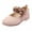 Pink, variant on Otqutp Children Flat Sneakers Toddler Kids Baby Girls Floral Leather Dance Princess Shoes Sandals Wedding Party Shoes