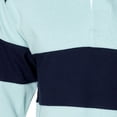 thumbnail image 3 of Front Row Sewn Stripe Long Sleeve Sports Rugby Polo Shirt, 3 of 4
