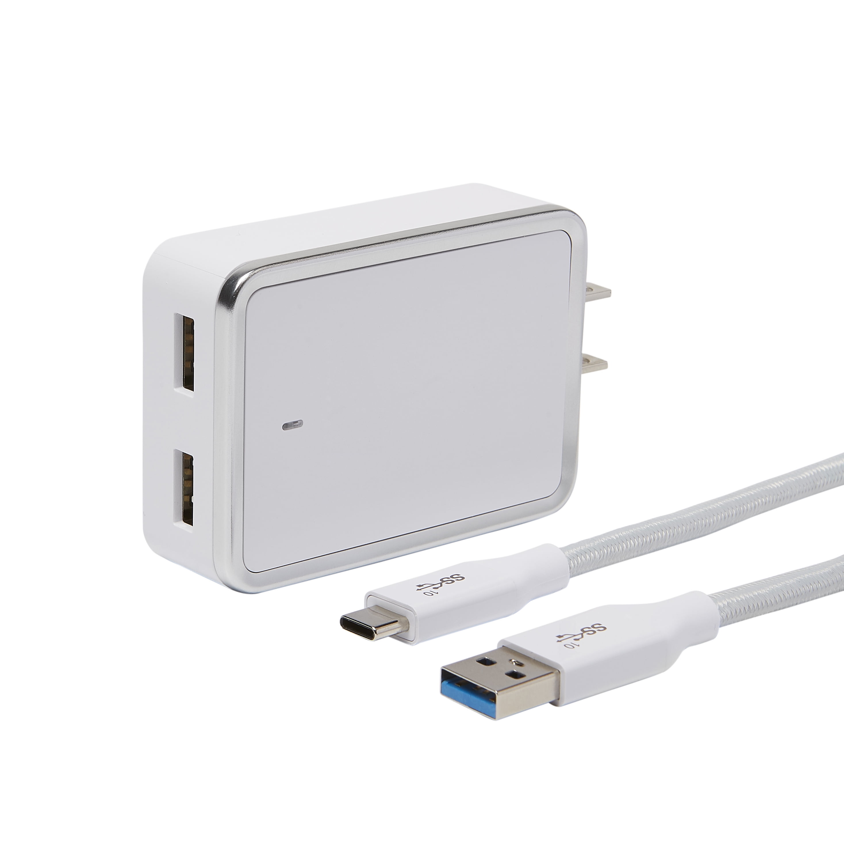 Blackweb 4.8A USB TypeC to TypeA Cable and Wall Charger Kit