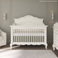 thumbnail image 4 of Evolur Aurora 5-In-1 Convertible Crib In Ivory lace, Greenguard Gold Certified, Features 3 Mattress Height Settings, Sturdy And Spacious Baby Crib, Wooden Furniture, 4 of 11