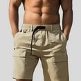 thumbnail image 2 of Men's Casual Shorts Lightweight Comfortable Outdoor Shorts with Functional Pockets for Everyday Wear, 2 of 5