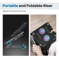 thumbnail image 4 of Base refrigerante ajustable y plegable para laptop YICOSUN de 10 a 16", 4 of 6