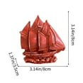 thumbnail image 2 of Resin Boat Model Ornament for Home Decor, Vintage Mediterranean Style Sea Shipping Decor, Ideal for Festive and Nautical Interior Accents, 2 of 5