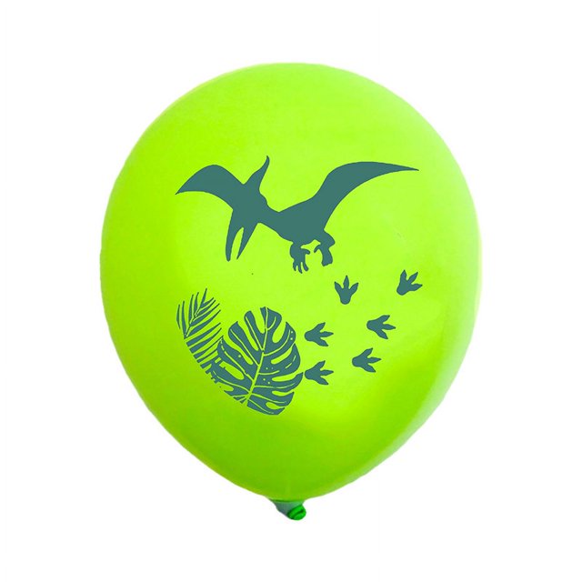 Globo de látex con temática de dinosaurio de 12 pulgadas para decoración de fiestas de cumpleaños infantiles, juego de 100 unidades