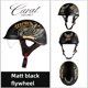thumbnail image 3 of Casco de motocicleta de medio casco Carat retro de alta calidad, multiusos, diseño clásico, elegante, seguro, cómodo, calcomanías originales, 3 of 5