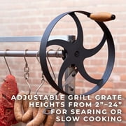 Backyard Discovery Argentine Santa Maria Wood Fire & Charcoal Steel BBQ Grill, Brasero