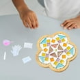 thumbnail image 1 of de fabricación de posavasos de mosaico Materiales creativos de mosaico Bandeja de madera de azulejos de mosaico de vidrio hecho a mano para mesa de comedor Adorno para el hogar Estilo H Macarena Posavasos de mosaico, 1 of 8