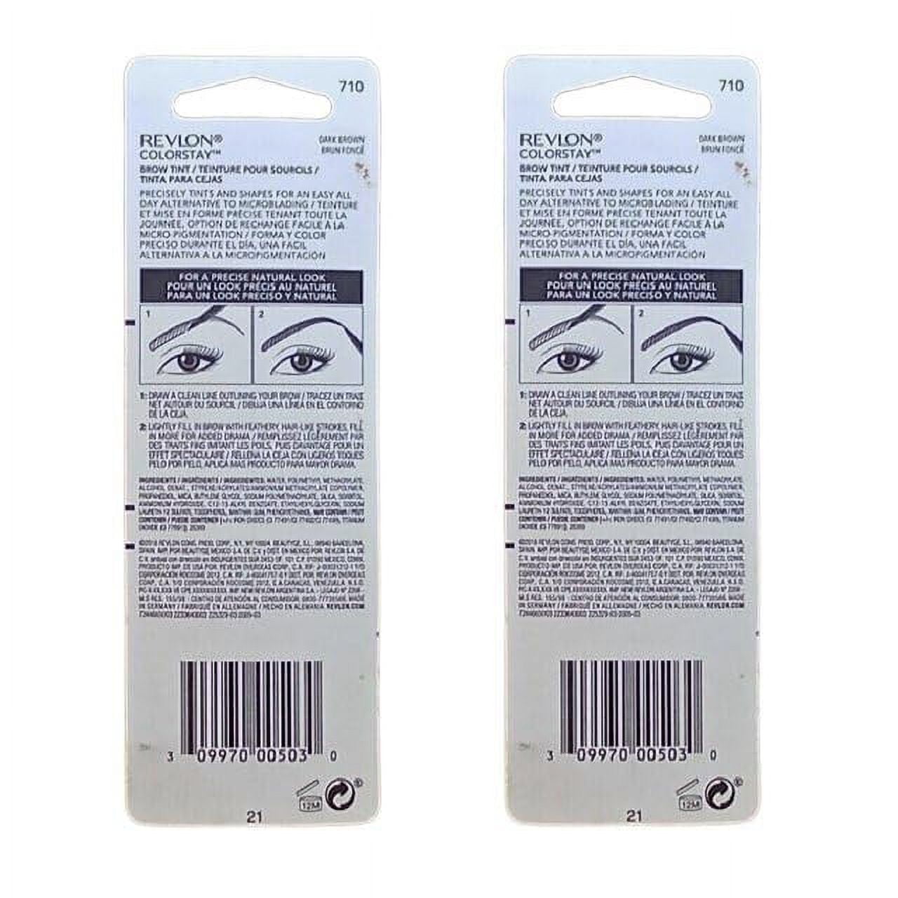 Pack Of 2 Revlon Colorstay Brow Tint, Dark Brown 710