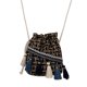 thumbnail image 1 of Tassel Straw Crossbody Bag Casual Use Handbag For Girls Black Bucket Design 1Set, 1 of 2