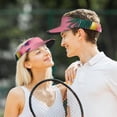 thumbnail image 7 of Daiia Summer Fruits And Sunglasses Pattern Sport Sun Visor Hats Visor Cap Adjustable Empty Top Baseball Cap Cotton Ball Caps for Women and Men, 7 of 7