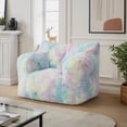 thumbnail image 4 of Pamapic Multicolor Corduroy Foam Bean Bag Chair, 4 of 8