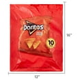 thumbnail image 3 of Doritos Nacho Cheese Flavored Tortilla Chips, 1 oz Bags, 10 Count, 3 of 7