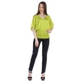 thumbnail image 2 of Moomaya Hauts Chauve-Souris Imprimés pour Femmes Col en V Blouse d'Été Décontractée Tunique Mode, 2 of 7