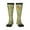 3 Black, variant on Taco print thigh-high socks, crafted for both men and women with a stretchy, high-opaque design perfect for daily wear