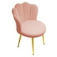 thumbnail image 3 of Silla de tocador, muebles de sala de estar, silla decorativa de lujo ligera con patas doradas, asiento tapizado para dormitorio, vestidor y salón Rosa, 3 of 8
