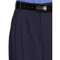 thumbnail image 2 of RGM Mens Dacron Rayon Pleated Front Dress Pants Navy 40 Medium, 2 of 3