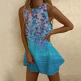 thumbnail image 2 of Vestido de mujer Vestidos de verano para mujer Vestido de camiseta con estampado de playa Sin mangas Vestido de tanque suelto informal Pompotops ghjkhdj2351, 2 of 6