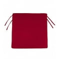 thumbnail image 1 of Plow & Hearth Outdoor Chair Cushions w/ Ties, 19 3/4" x 17 1/2" x 3", in Barn Red, 1 of 2