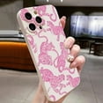 thumbnail image 5 of Pink Leopard Print Pattern Phone Case For iPhone 16 15 Pro Max 14 13 12 11 XS XR 7 8 Plus SE 2020 Shockproof Soft Silicone Cover, 5 of 5