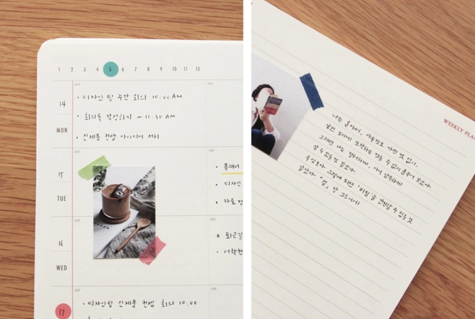 Brilliant Monthly & Weekly Planner - Wirebound Undated Monthly &Weekly Planne...