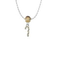 thumbnail image 2 of Delight Jewelry Two-tone 3-D Candy Cane Mia Monkey Charm Necklace, 2 of 4