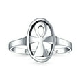 thumbnail image 4 of Bling Jewelry Womens Eternal Key of Life Ankh Cross Signet Ring .925 Sterling Silver, 4 of 6