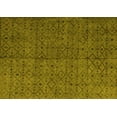 thumbnail image 1 of Ahgly Company Machine Washable Indoor Rectangle Abstract Yellow Modern Area Rugs, 3' x 5', 1 of 4