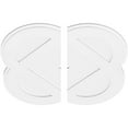 thumbnail image 4 of Ekena Millwork CMP32CE2-01000 32 in. OD x 1 in. ID Square Charlotte Architectural Grade PVC Contemporary Ceiling Medallion - 2 Piece, 4 of 4