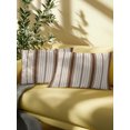 thumbnail image 5 of Outdoor Pillows Waterproof, Brown Striped Bedding Throw Pillows with Insert for Couch Sofa Bed, Modern Minimalist Stripes Farmhouse 12x20 Inch Pillowcases Decorative Camping Patio Pillow Set of 1, 5 of 8