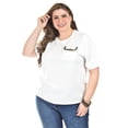 thumbnail image 1 of Blusa con detalle de bolsillo Roman Fashion /Tallas Extras, 5111 (Blanco) blanco 40, 1 of 6