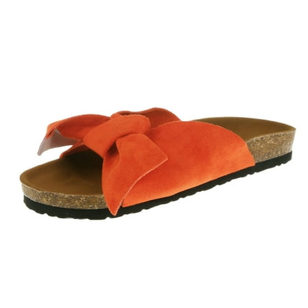 

knqrhpse slippers for women Fashion Bow Tie Flat Thick Bottom Heel Sandals Slipper Beach Shoes womens slippers house slippers for women