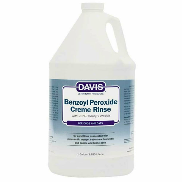 Dog Shampoo Benzoyl Peroxide Creme Rinse Healing Dermatitis Relief