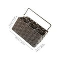 thumbnail image 2 of OUNONA Multi Compartment Imitation Wicker Utensil Rack with Handle for Kitchen Counter, 2 of 8