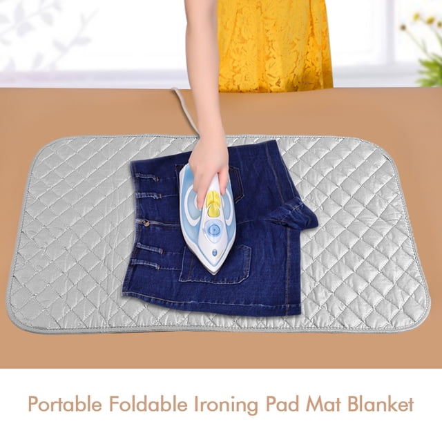 Cergrey Accessoire de Repassage, Tapis de Repassage Pliable Portable pour Table et Voyage, Couverture de Repassage