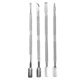 thumbnail image 3 of 4 Pcs Manicure Manicure Tool Steel Push 4 Piece Set Nail Care Manicure Pedicure, 3 of 5