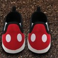 thumbnail image 6 of Disney Mickey Mouse Red and Black Infant Prewalker Soft Sole Slip-on Shoes - Size 6-9 Months, 6 of 7