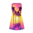 thumbnail image 4 of Baikeli Liquidation Robes pour Femmes Robe d'Été pour Femmes Confort Mode Imprimé Poche Sans Manches Col en V Robe Florale Robes pour Femmes 2024, 4 of 5