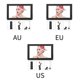 thumbnail image 3 of Cateissary US Plug Televisión portátil 1080P Música Tarjeta de memoria Reproductor de video -Compatible HD Recargable TV multifuncional 10 Sistemas de cine en casa, 3 of 6