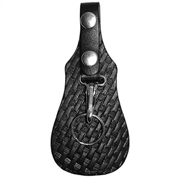 Hot Leathers Black CLASSIC Key Tab with Claw Clasp KEYCHAIN
