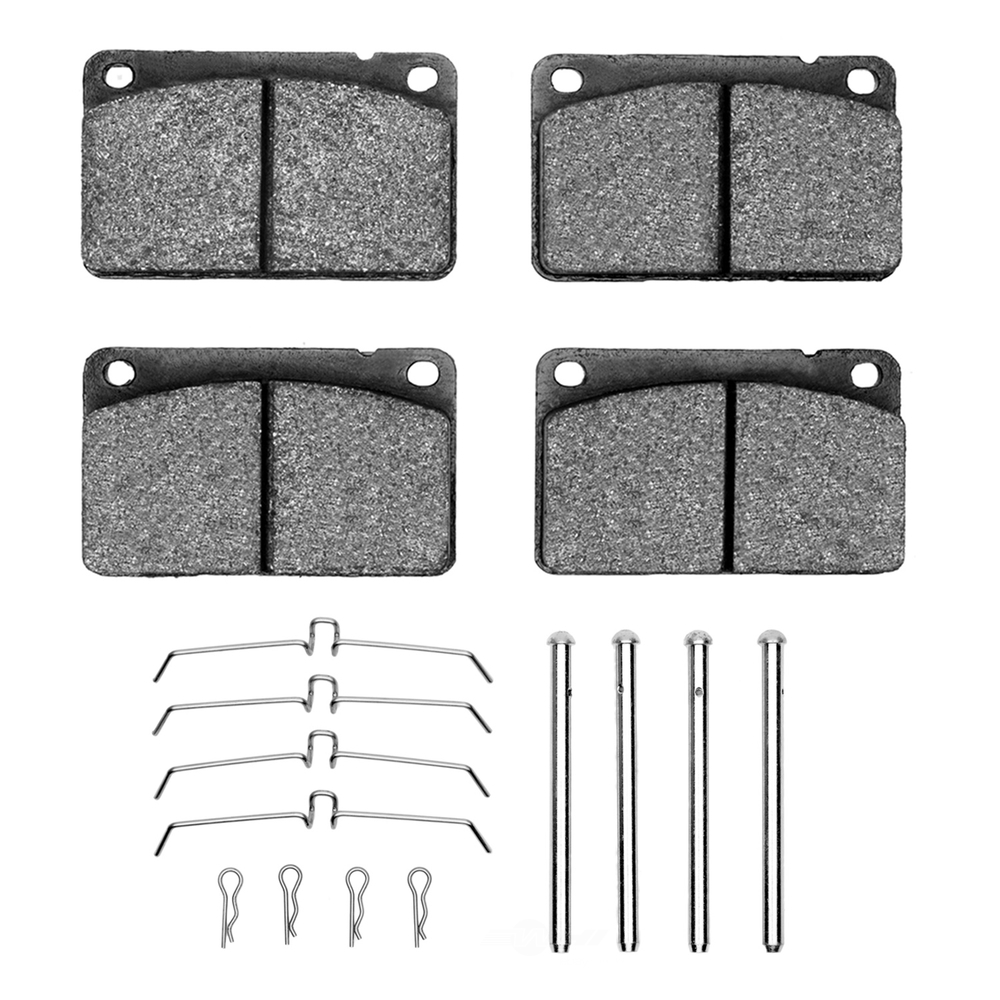 Dynamic Friction Company 1600-0043-01 DFC EURO 5000 Ceramic Brake Pads and Hardware Kit